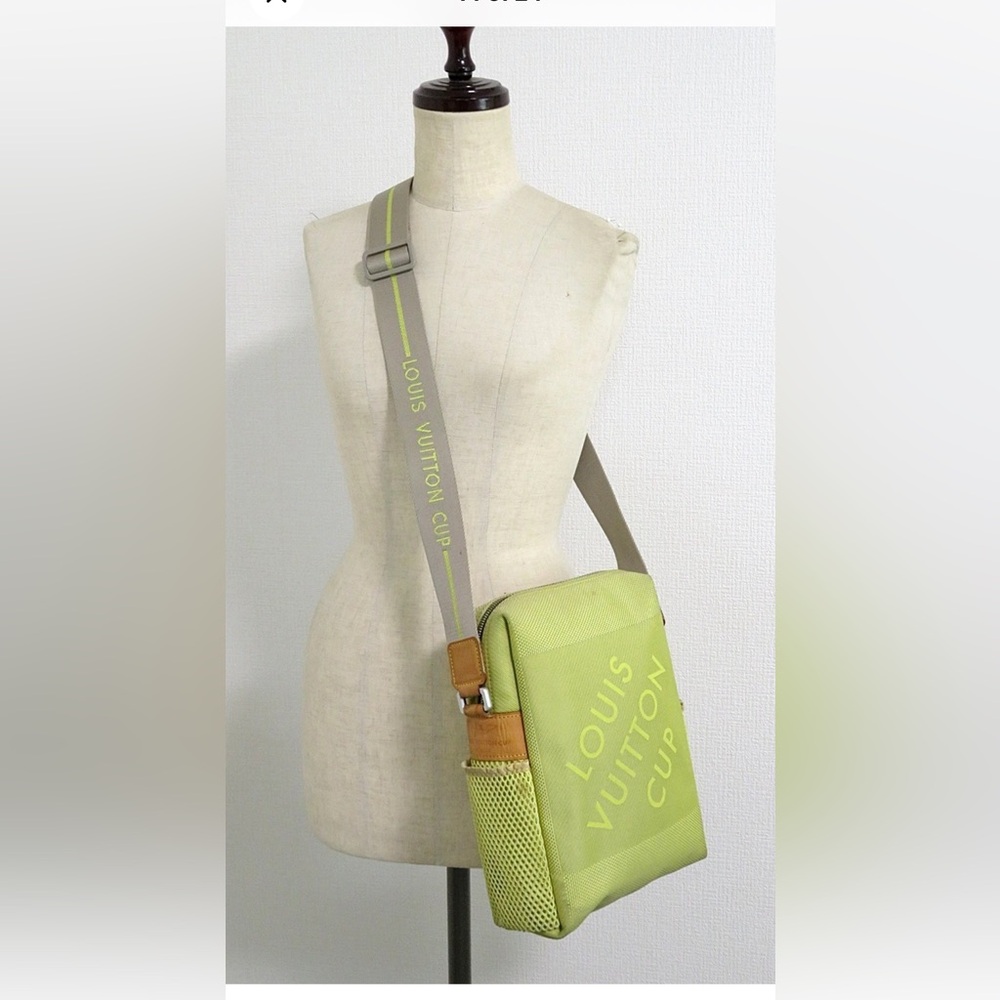 Louis Vuitton Lime Green Messenger Bag - Picture 7 of 16